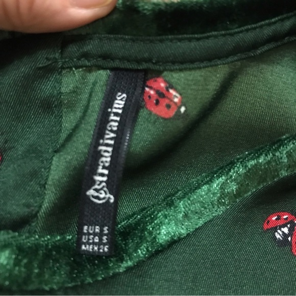 Cute Stradivarius green top size S - Picture 4 of 5